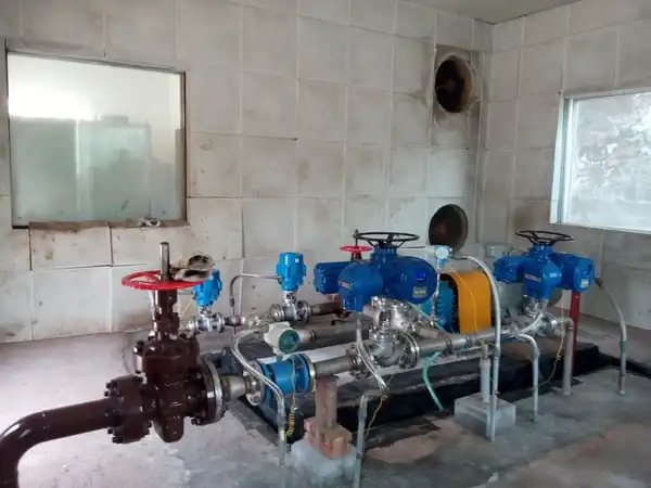 EHIK pitot tube pump and associated piping at Kong 6 well station after the 2015 retrofit.